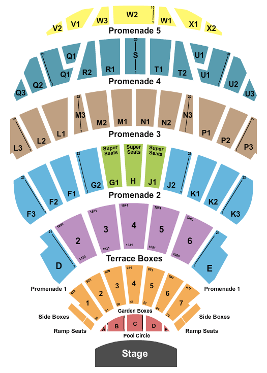 Hollywood Bowl Hollywood Bowl Seating Chart